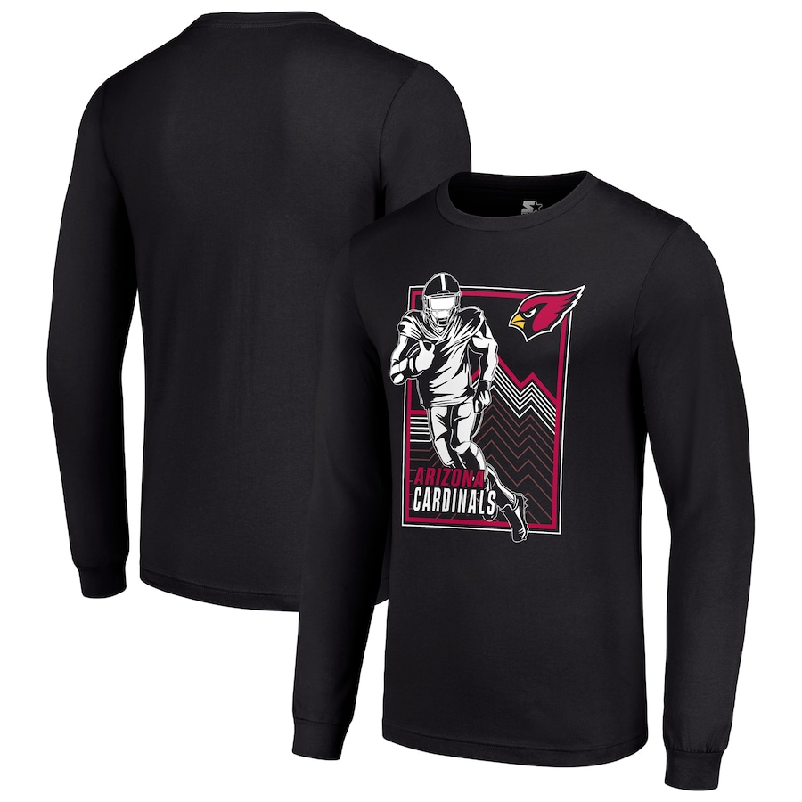 Men Arizona Cardinals black 2024 NFL Long sleeve T Shirts->nfl t-shirts->Sports Accessory
